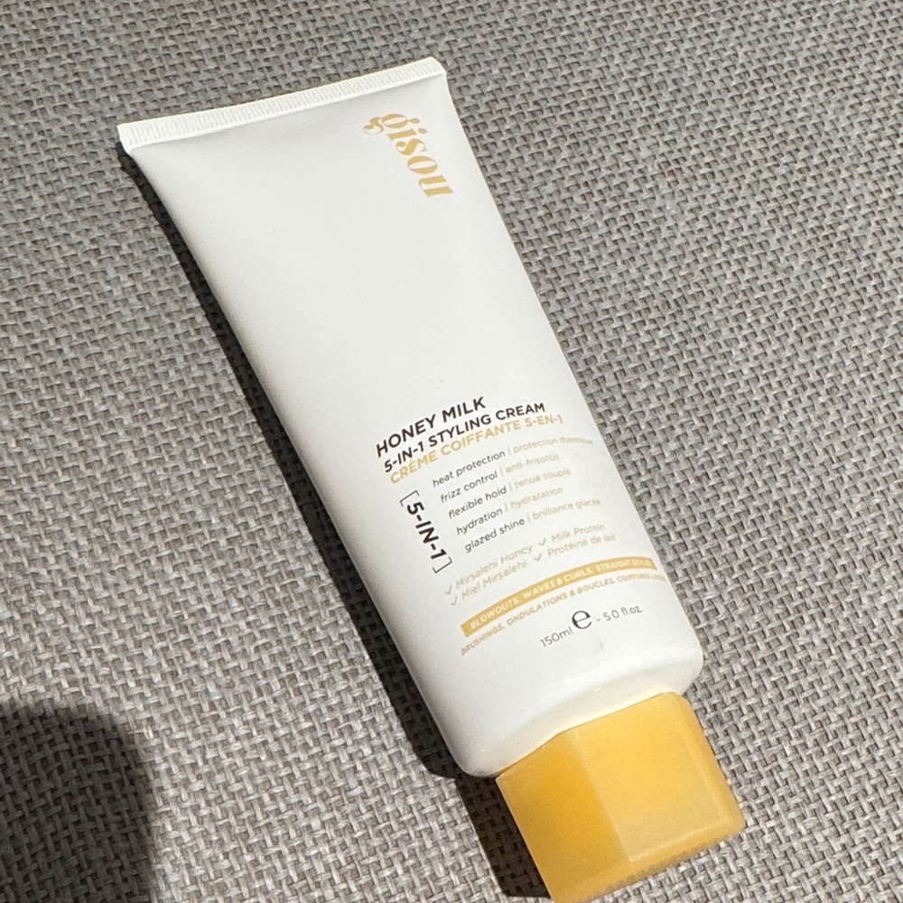 Gisou honey milk 5 in 1 styling cream heat protection frizz control hydration